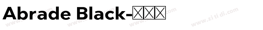 Abrade Black字体转换